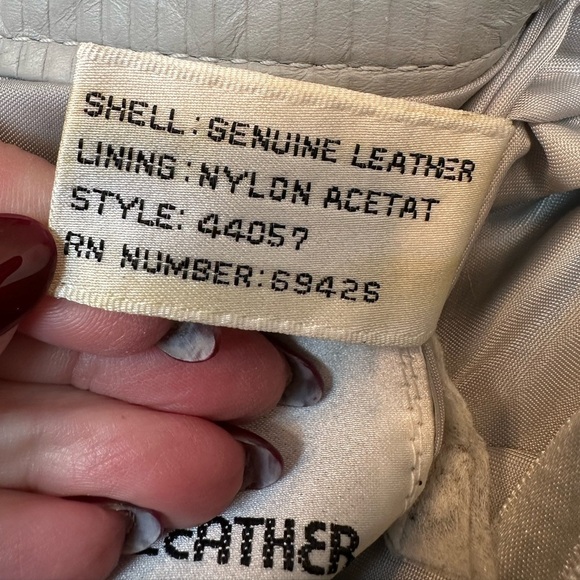 Vintage Wilson’s Leather 80’s Genuine Leather Dove Grey Midi Skirt Size 6 Small - Picture 11 of 13